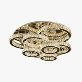 Irregular Multi-Ring Crystal Luxury Ceiling Light - Clowas